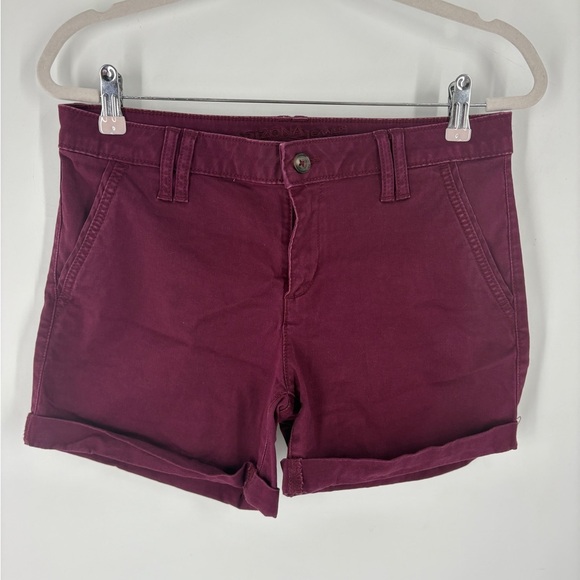 Arizona Jean Co Burgundy Shorts Juniors Size 11 - Picture 1 of 7